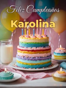 Feliz cumpleaños karolina