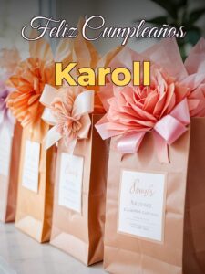 Feliz cumpleaños karoll