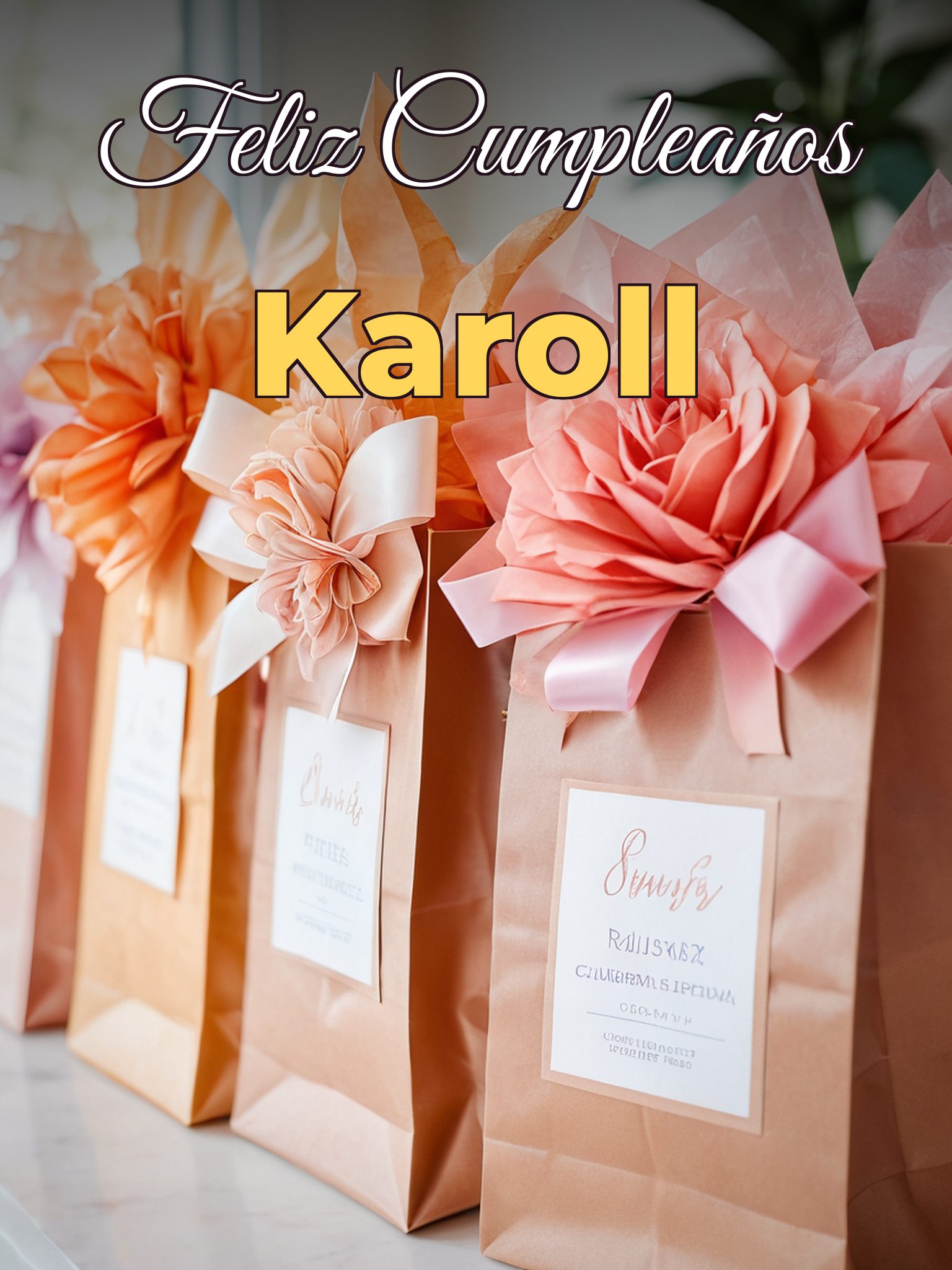 Feliz cumpleaños karoll