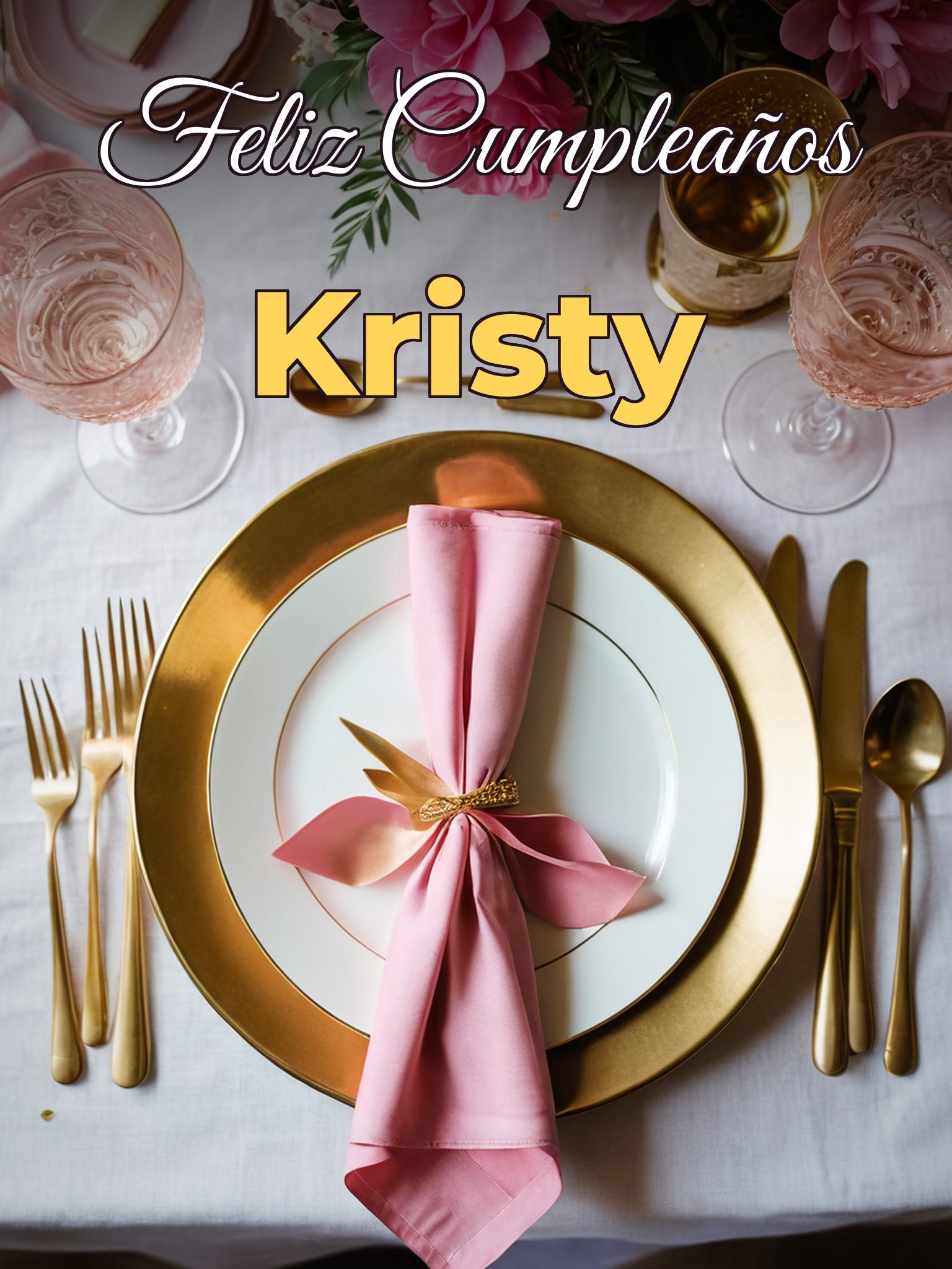Feliz cumpleaños kristy