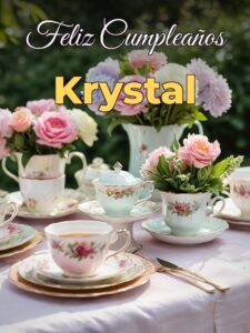 Feliz cumpleaños krystal