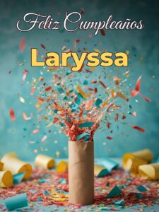 Feliz cumpleaños laryssa