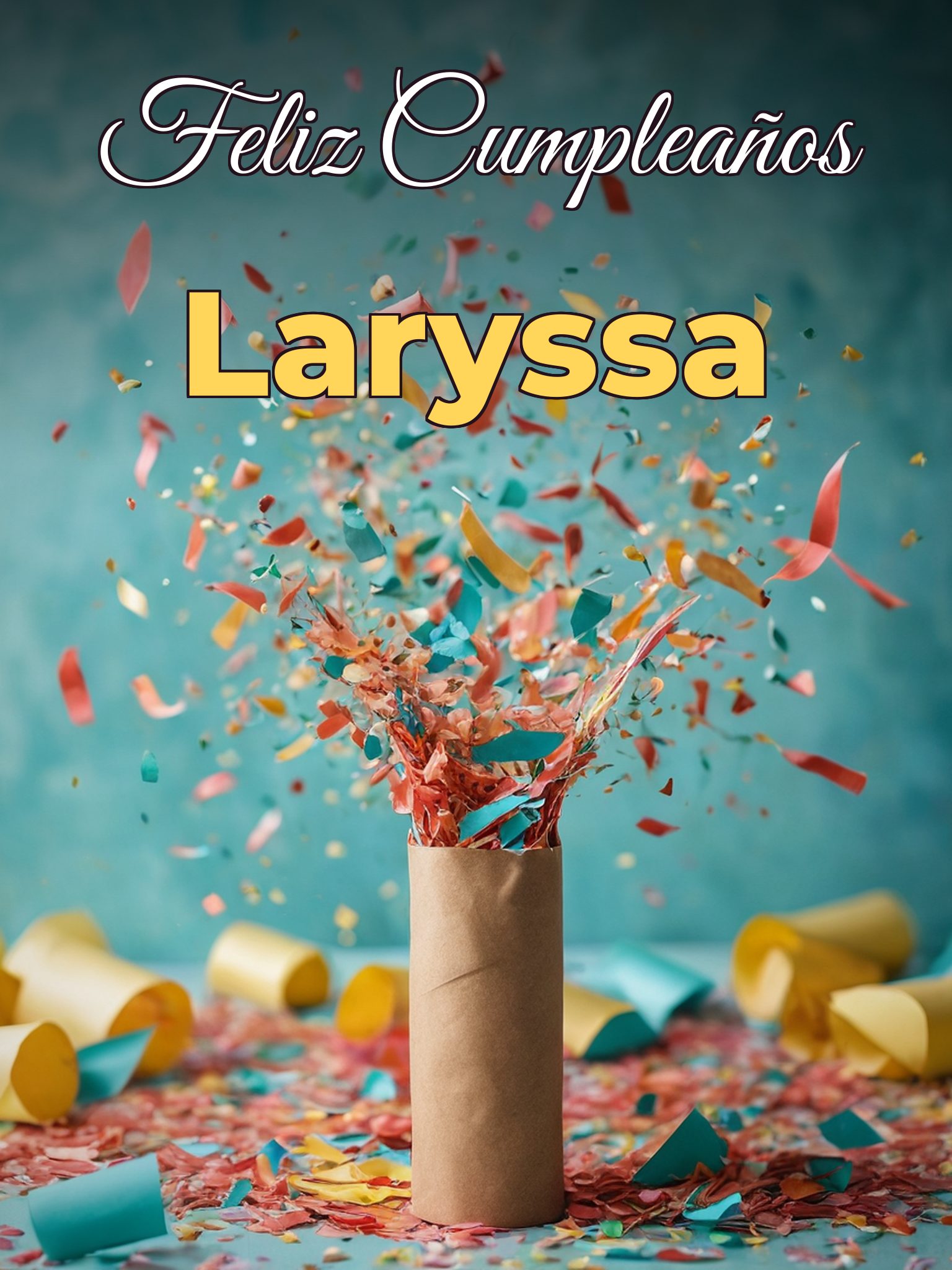 Feliz cumpleaños laryssa