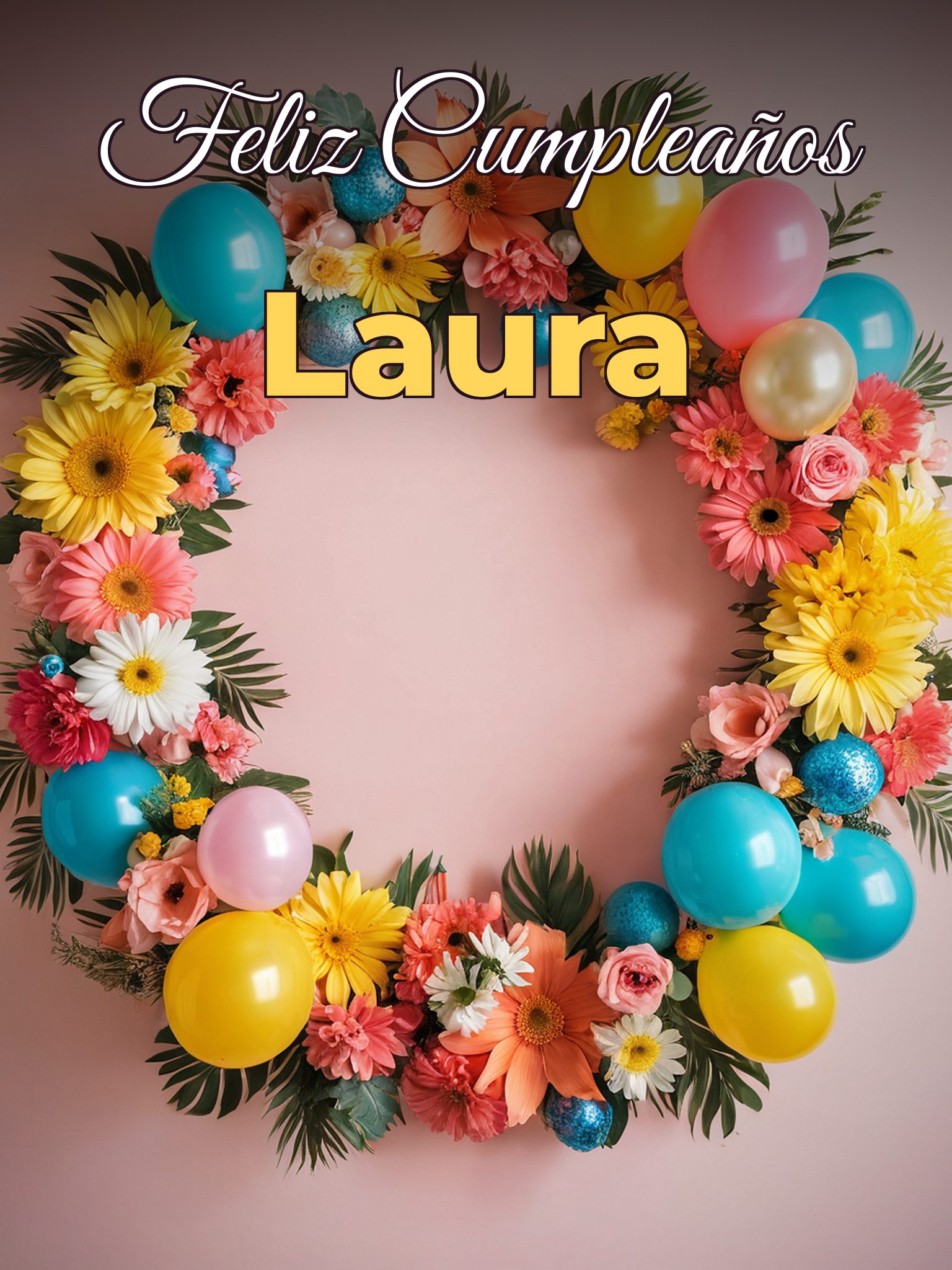 Feliz cumpleaños laura