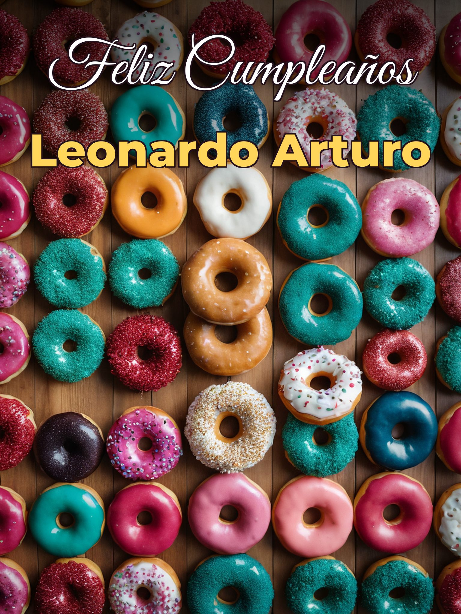 Feliz cumpleaños leonardo arturo