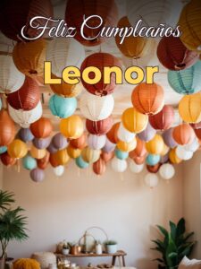Feliz cumpleaños leonor