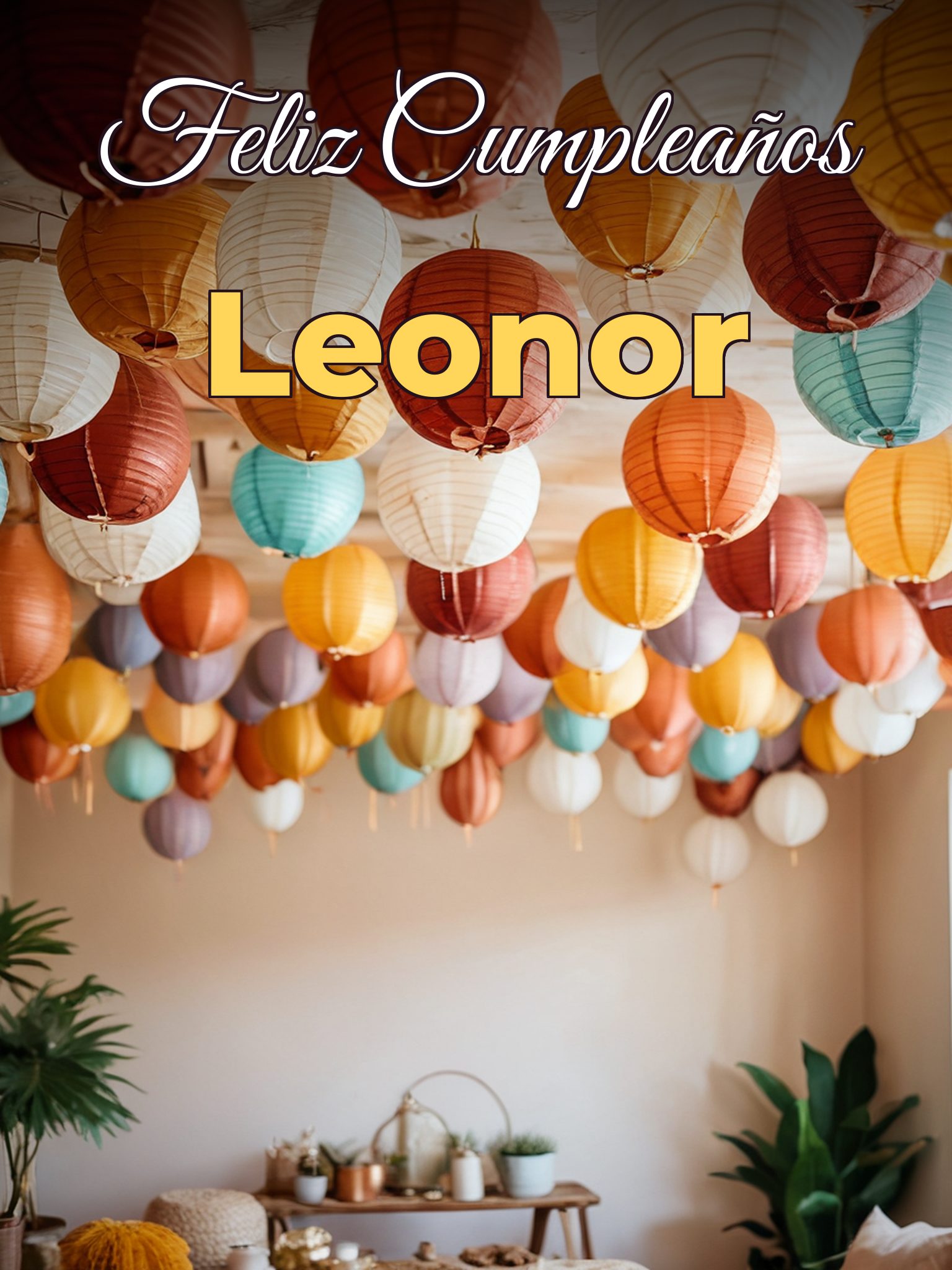 Feliz cumpleaños leonor