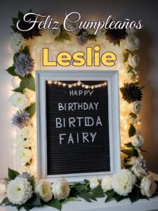 Feliz cumpleaños leslie