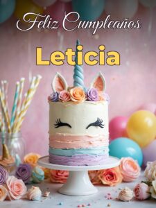 Feliz cumpleaños leticia