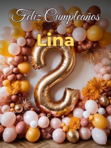 Feliz cumpleaños lina