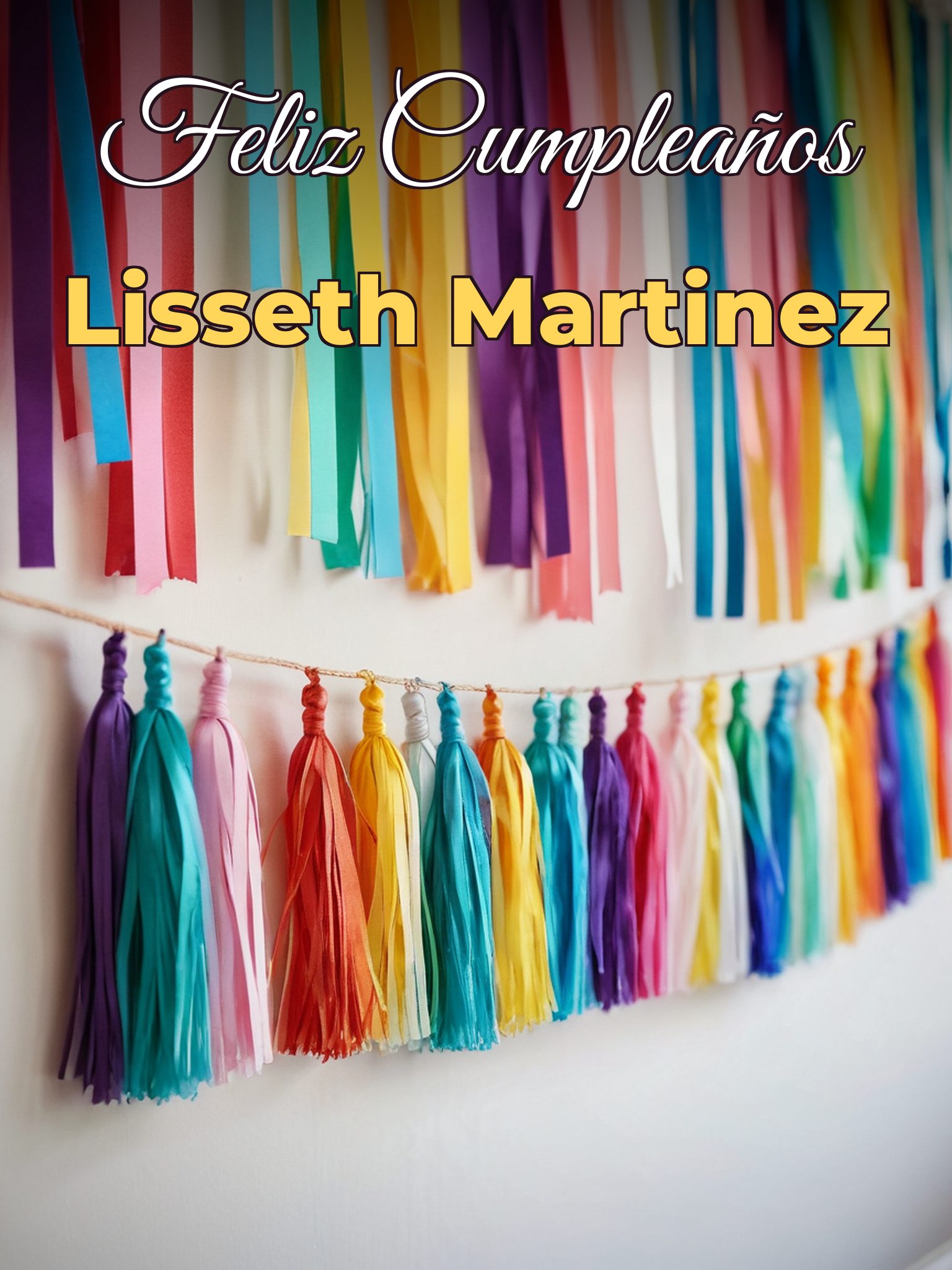 Feliz cumpleaños lisseth martinez