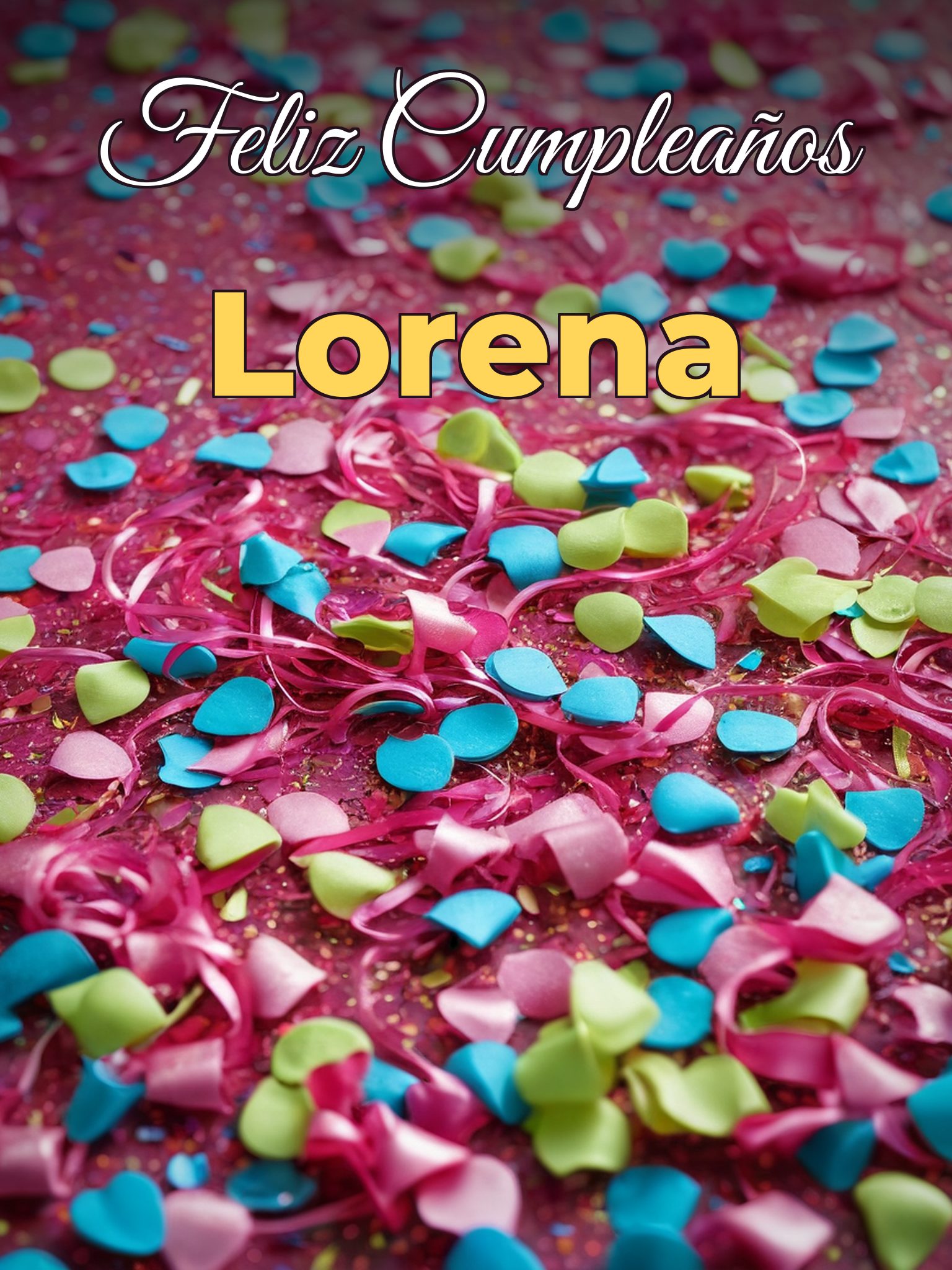 Feliz cumpleaños lorena