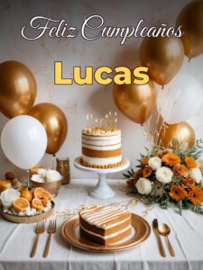 Feliz cumpleaños lucas