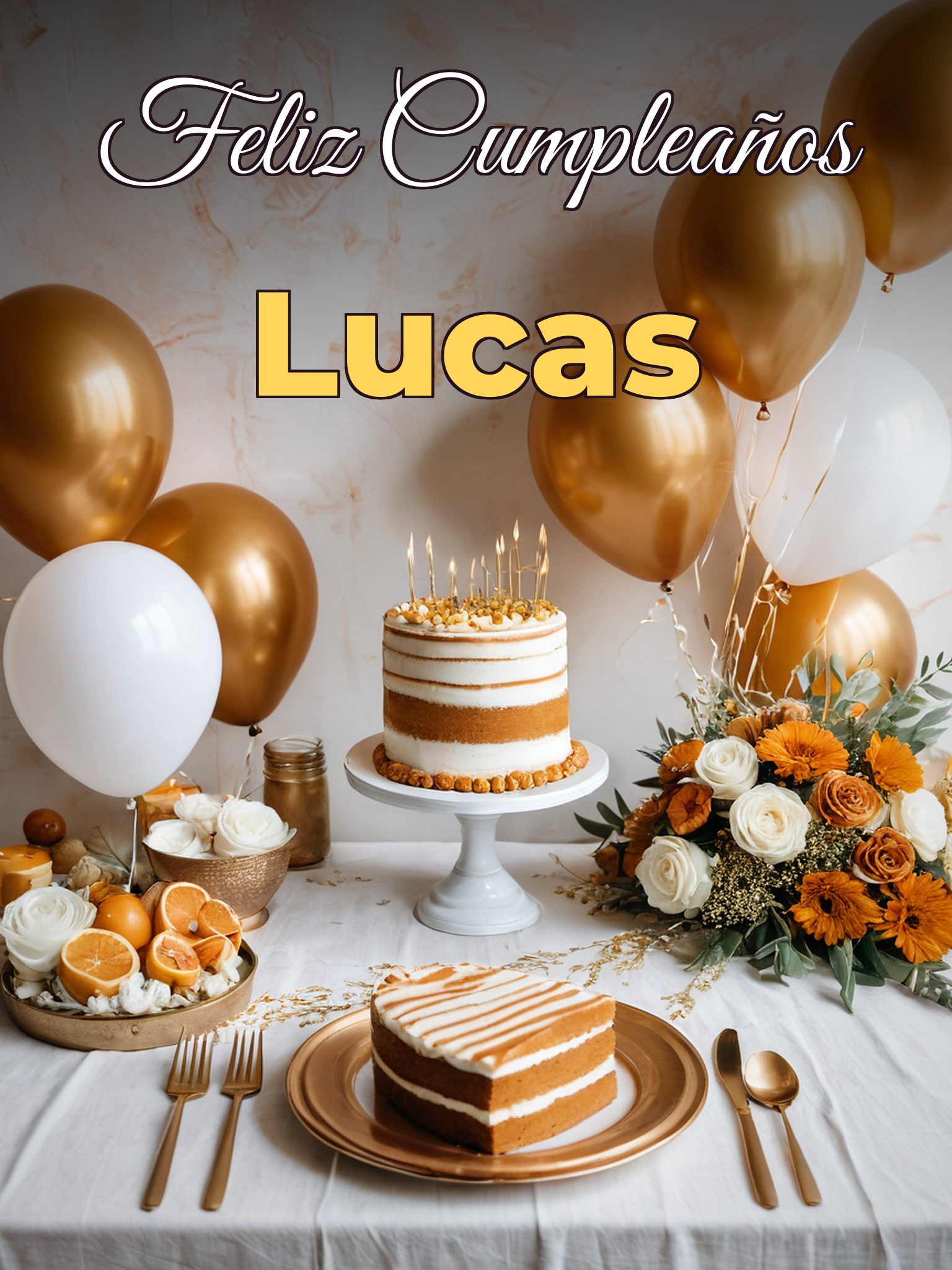 Feliz cumpleaños lucas