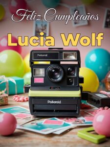 Feliz cumpleaños lucia wolf