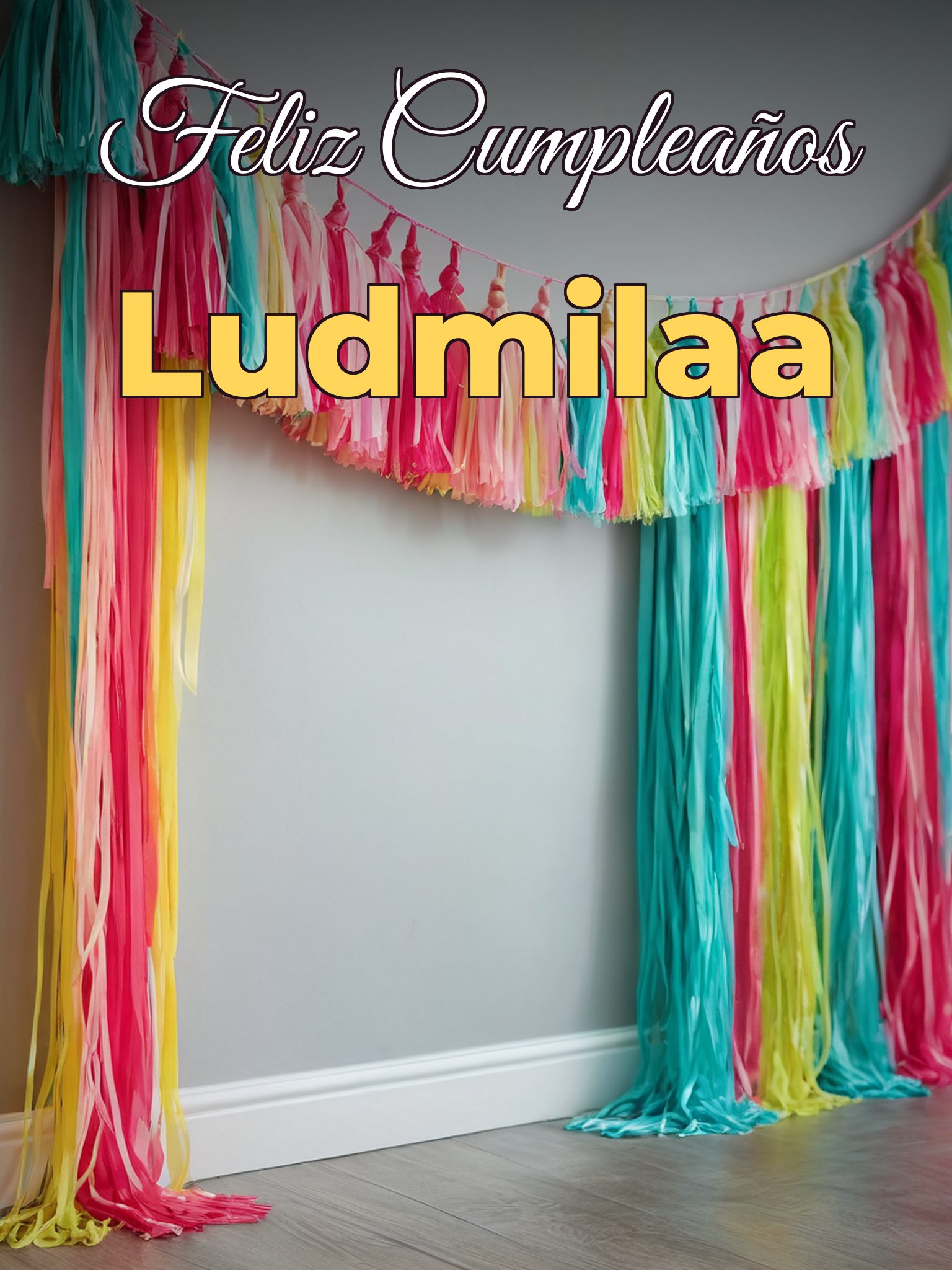 Feliz cumpleaños ludmilaa