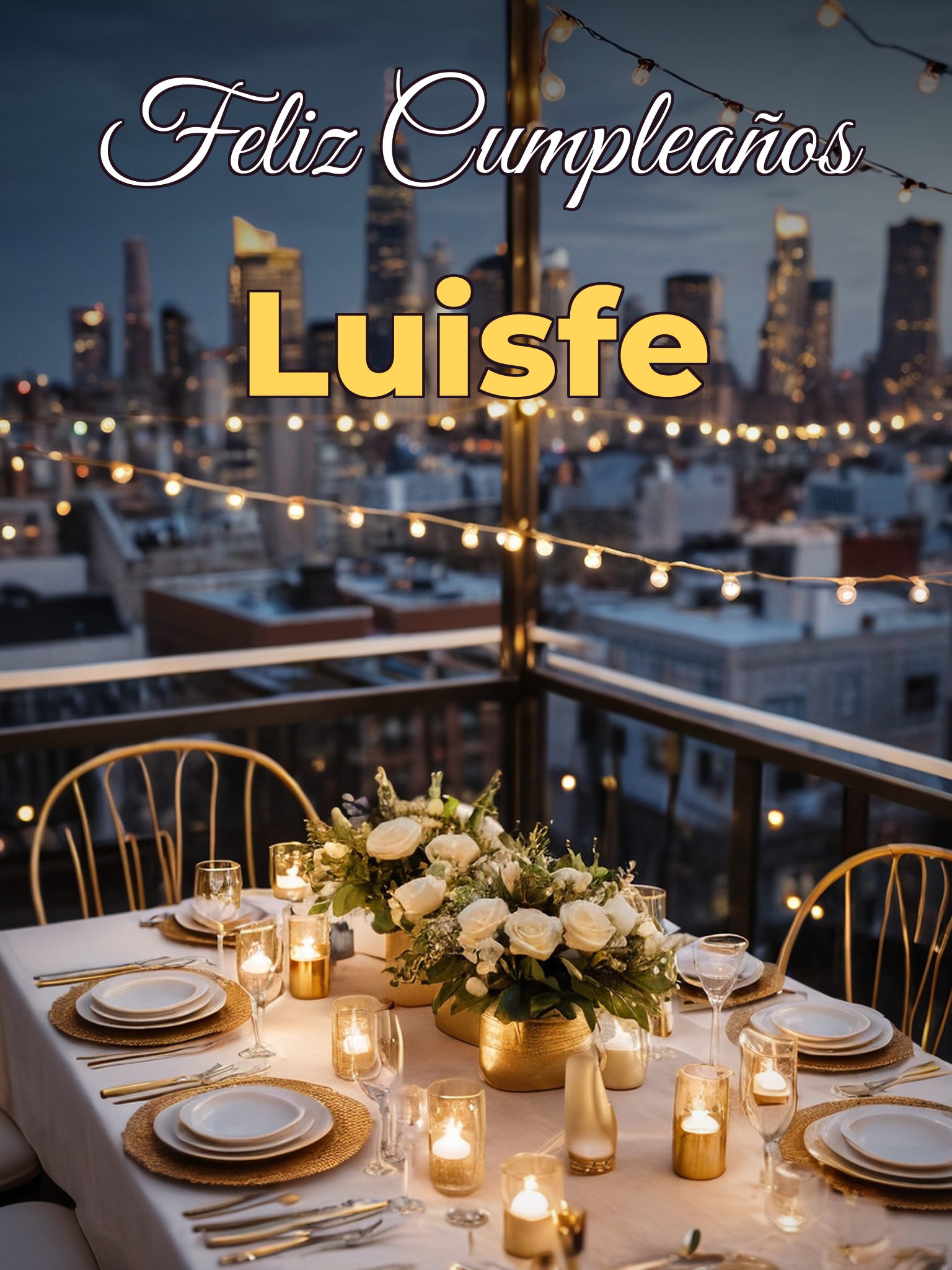 Feliz cumpleaños luisfe