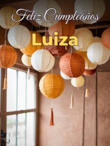 Feliz cumpleaños luiza
