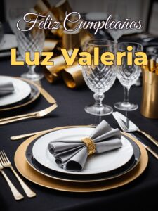 Feliz cumpleaños luz valeria