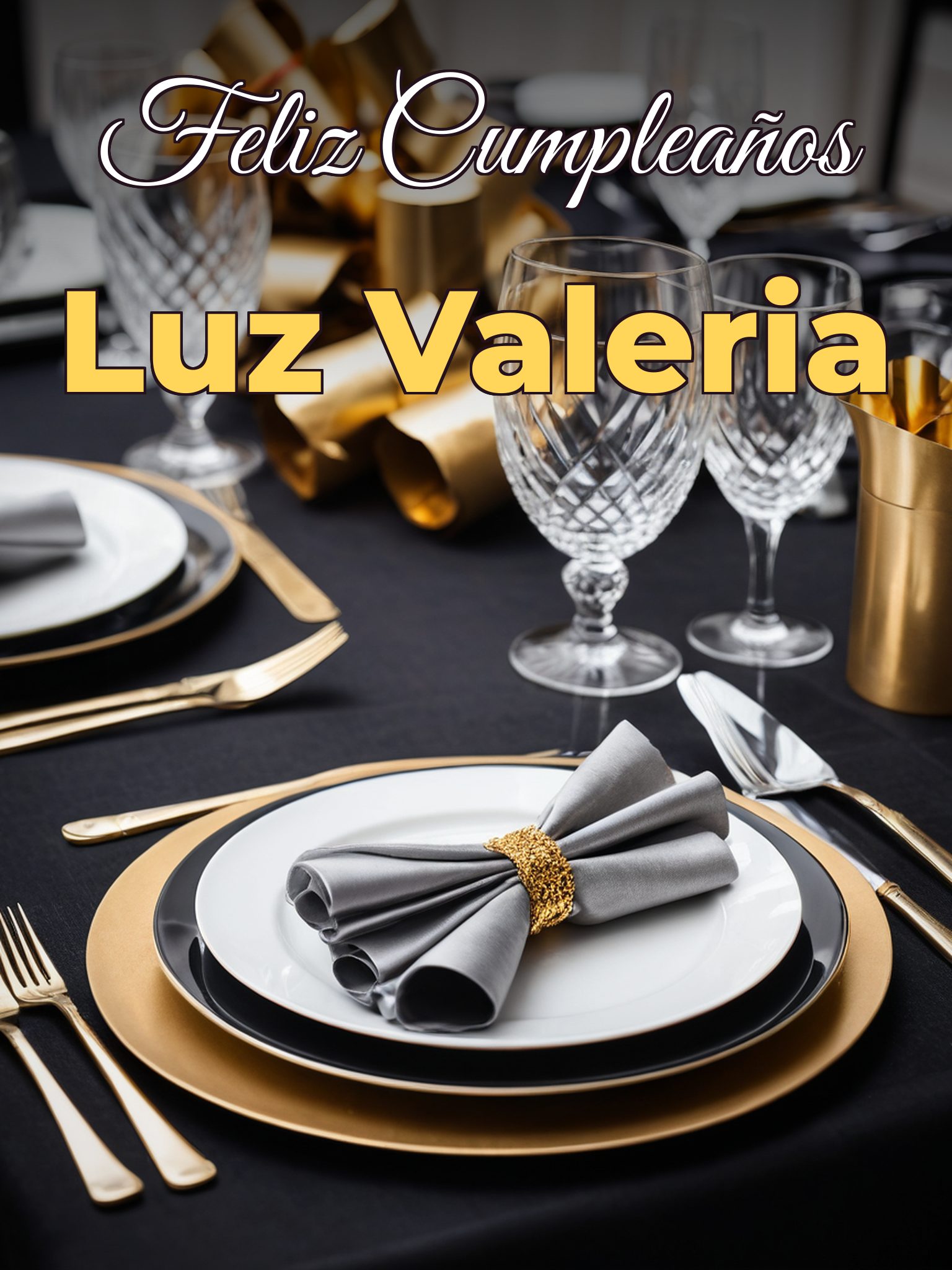 Feliz cumpleaños luz valeria