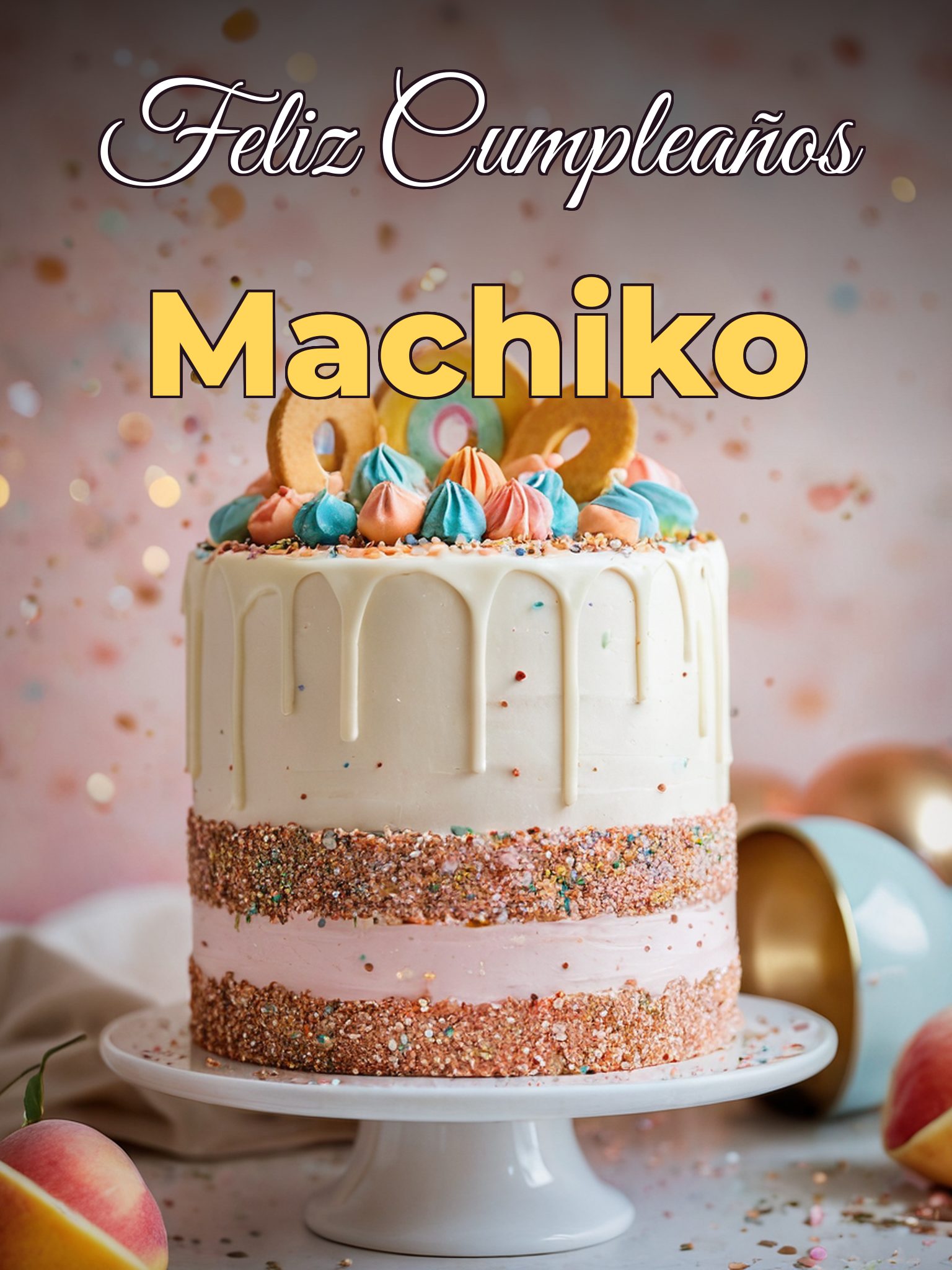Feliz cumpleaños machiko