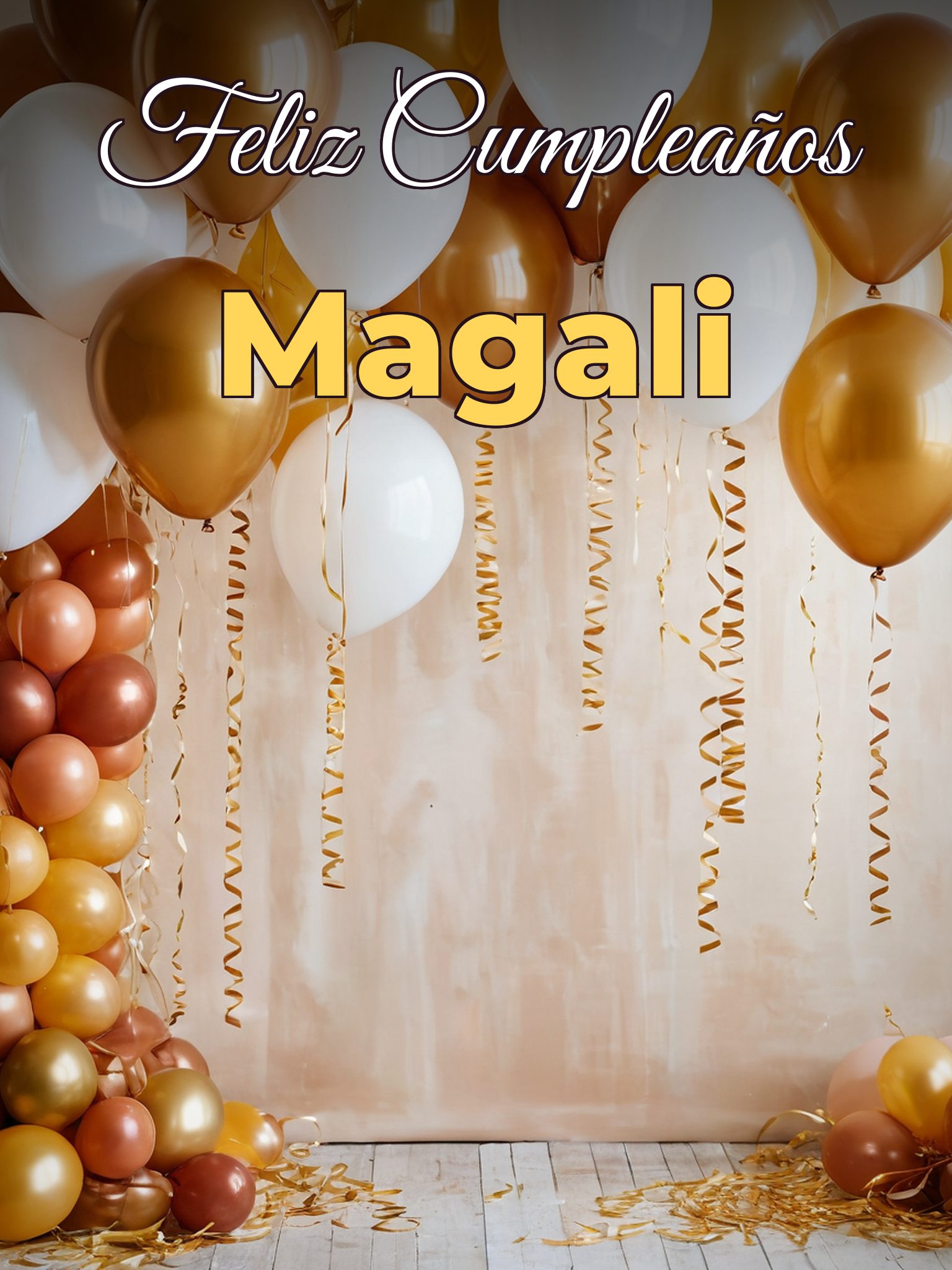 Feliz cumpleaños magali