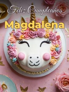 Feliz cumpleaños magdalena