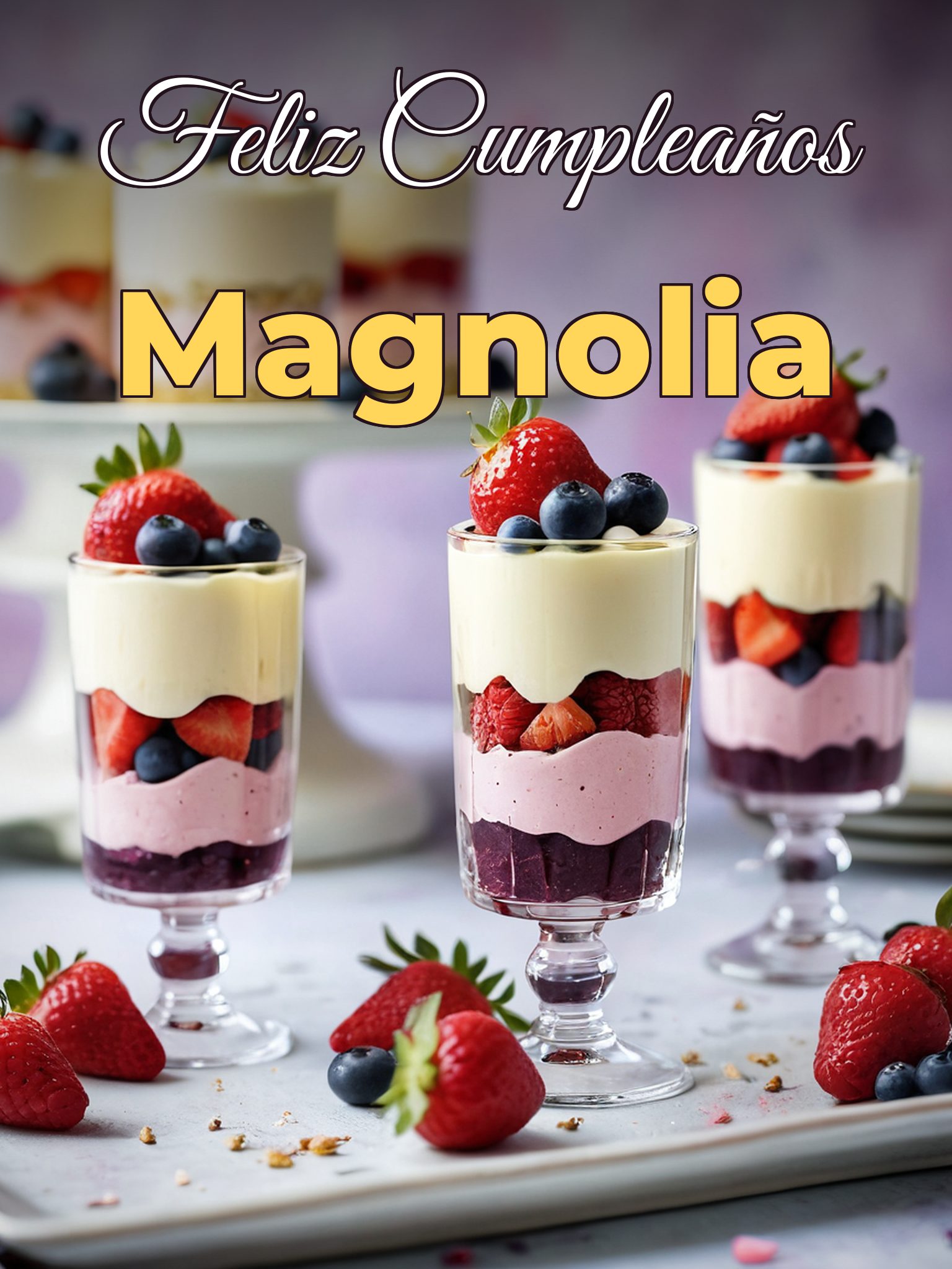 Feliz cumpleaños magnolia