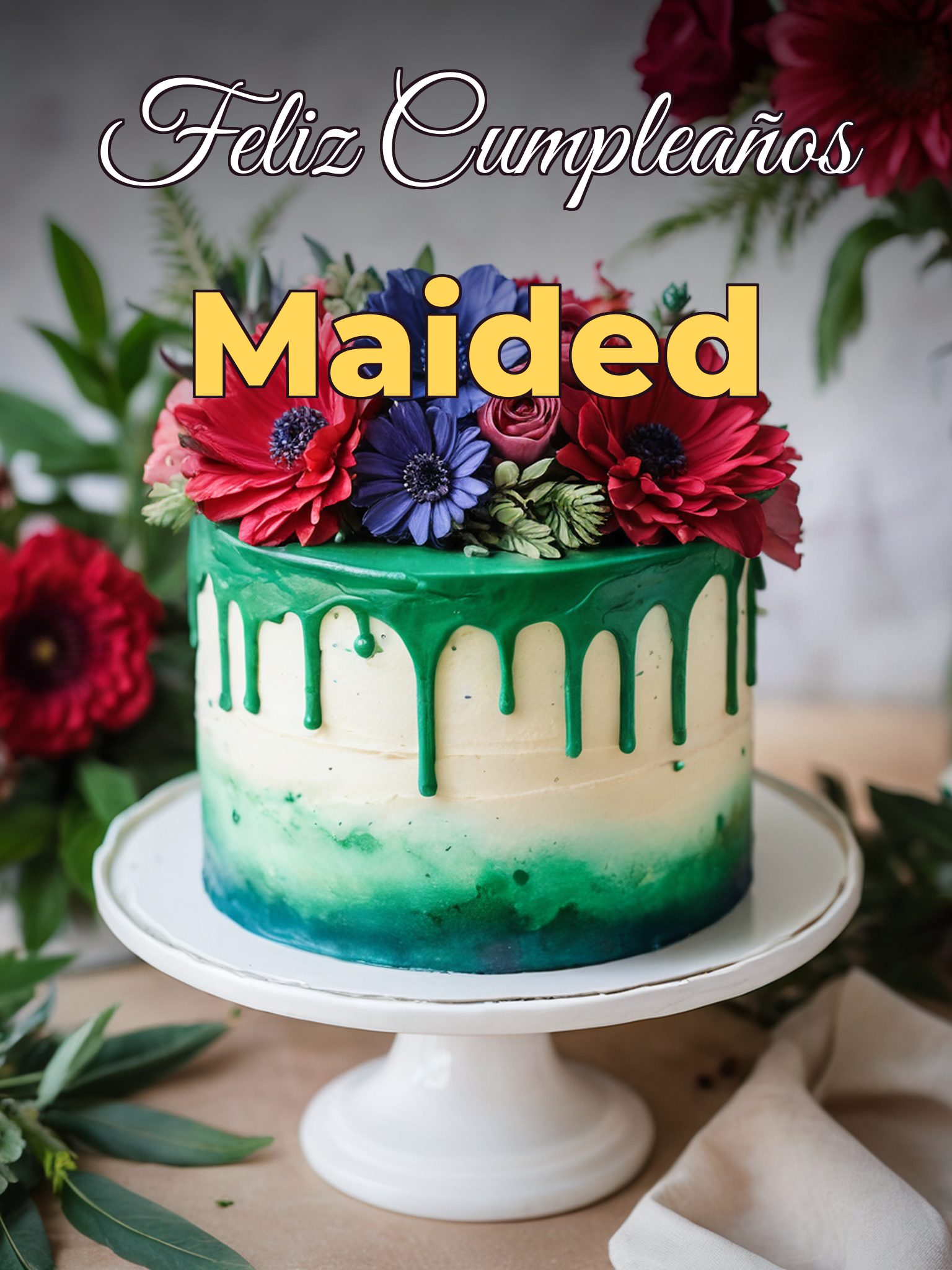 Feliz cumpleaños maided