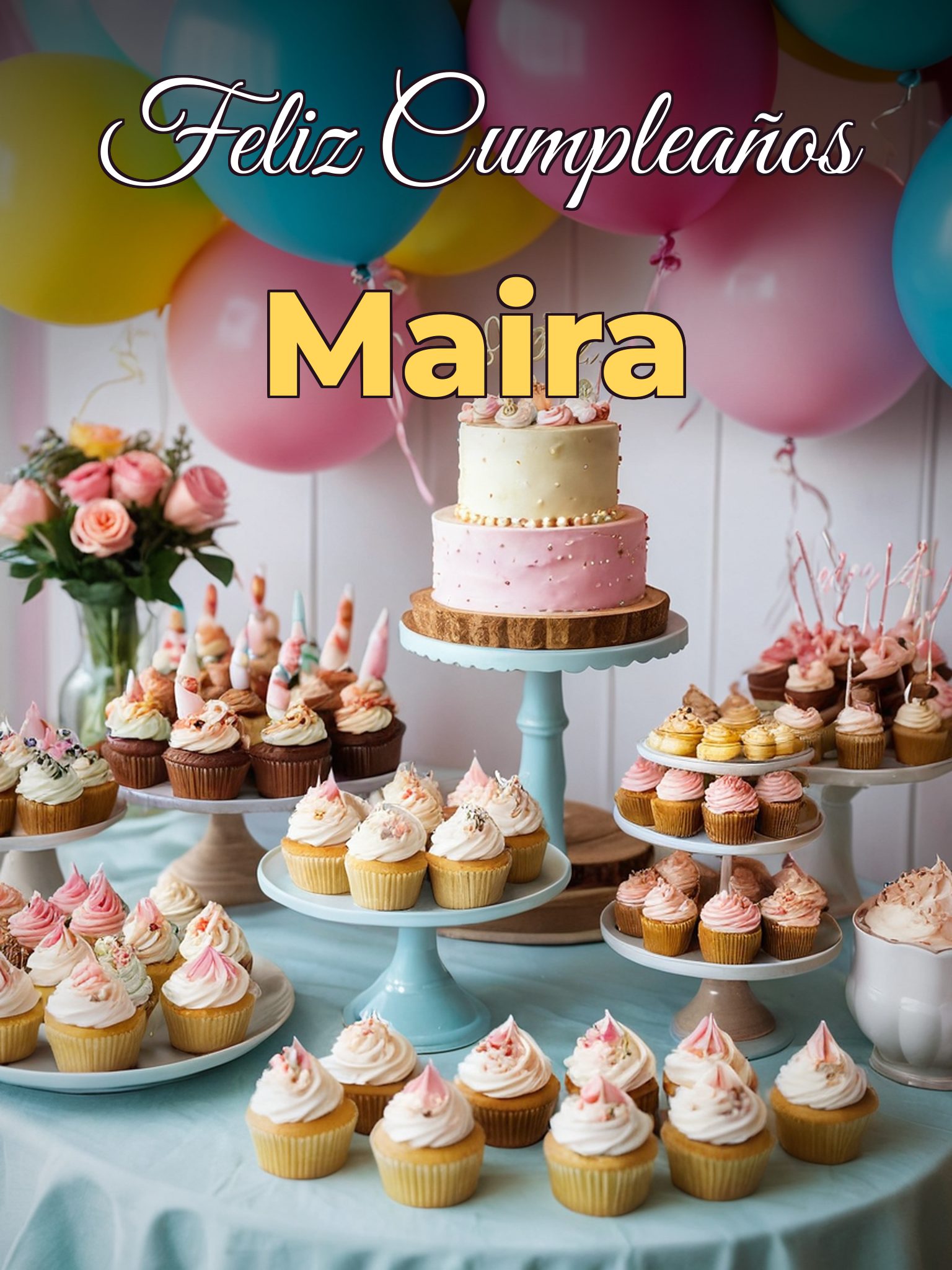 Feliz cumpleaños maira