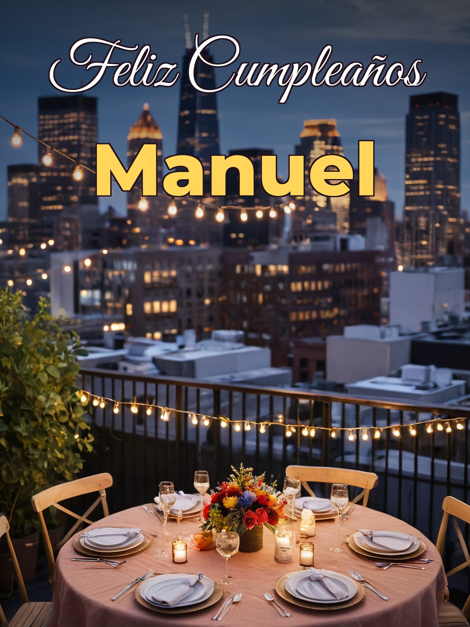 Feliz cumpleaños manuel
