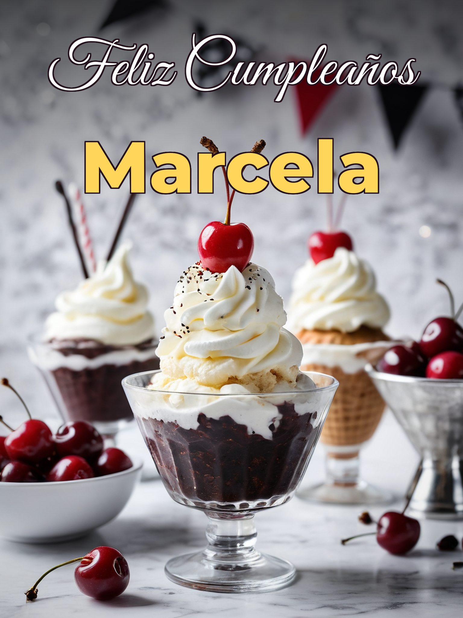 Feliz cumpleaños marcela