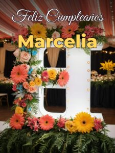 Feliz cumpleaños marcelia