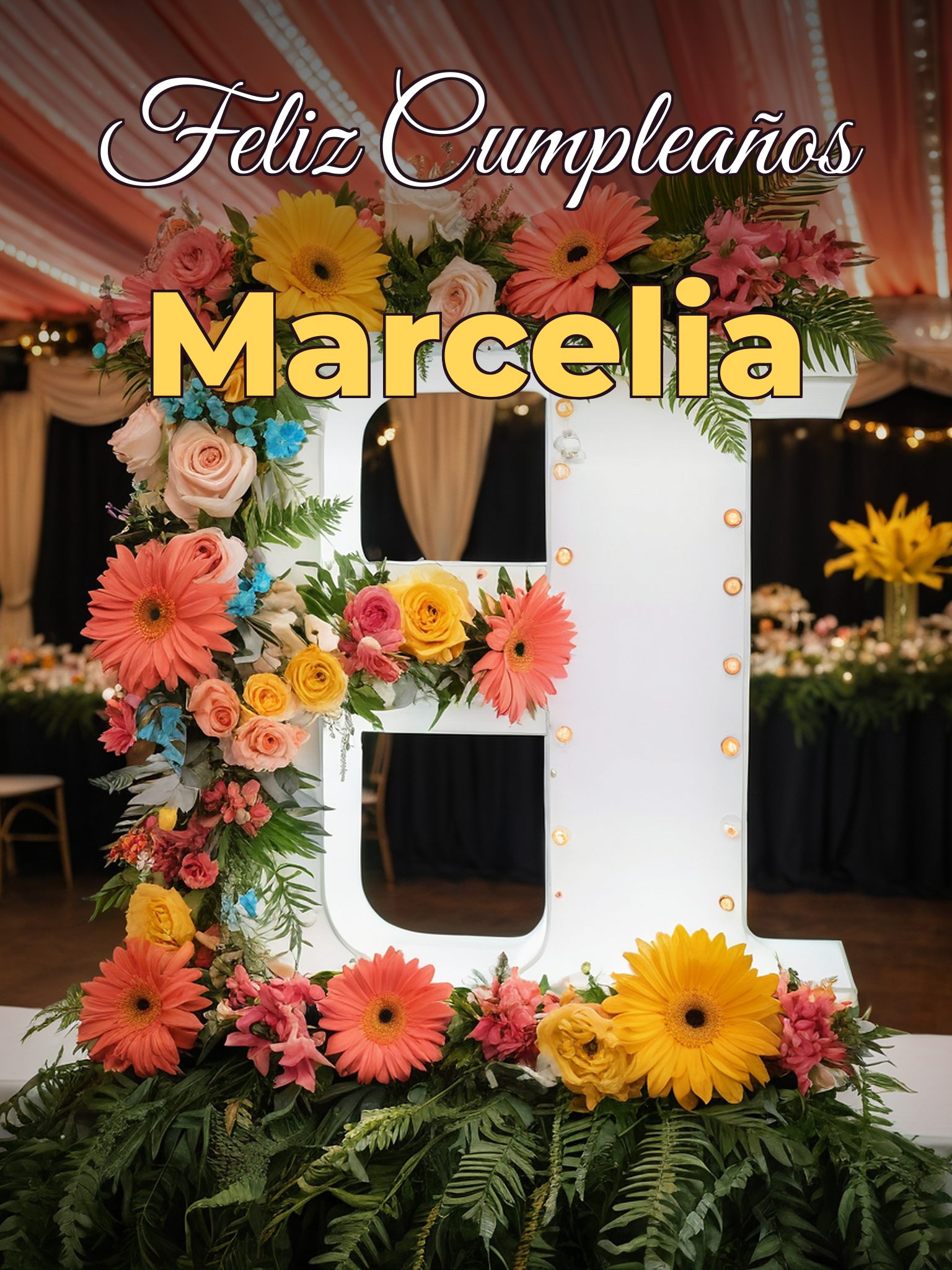 Feliz cumpleaños marcelia