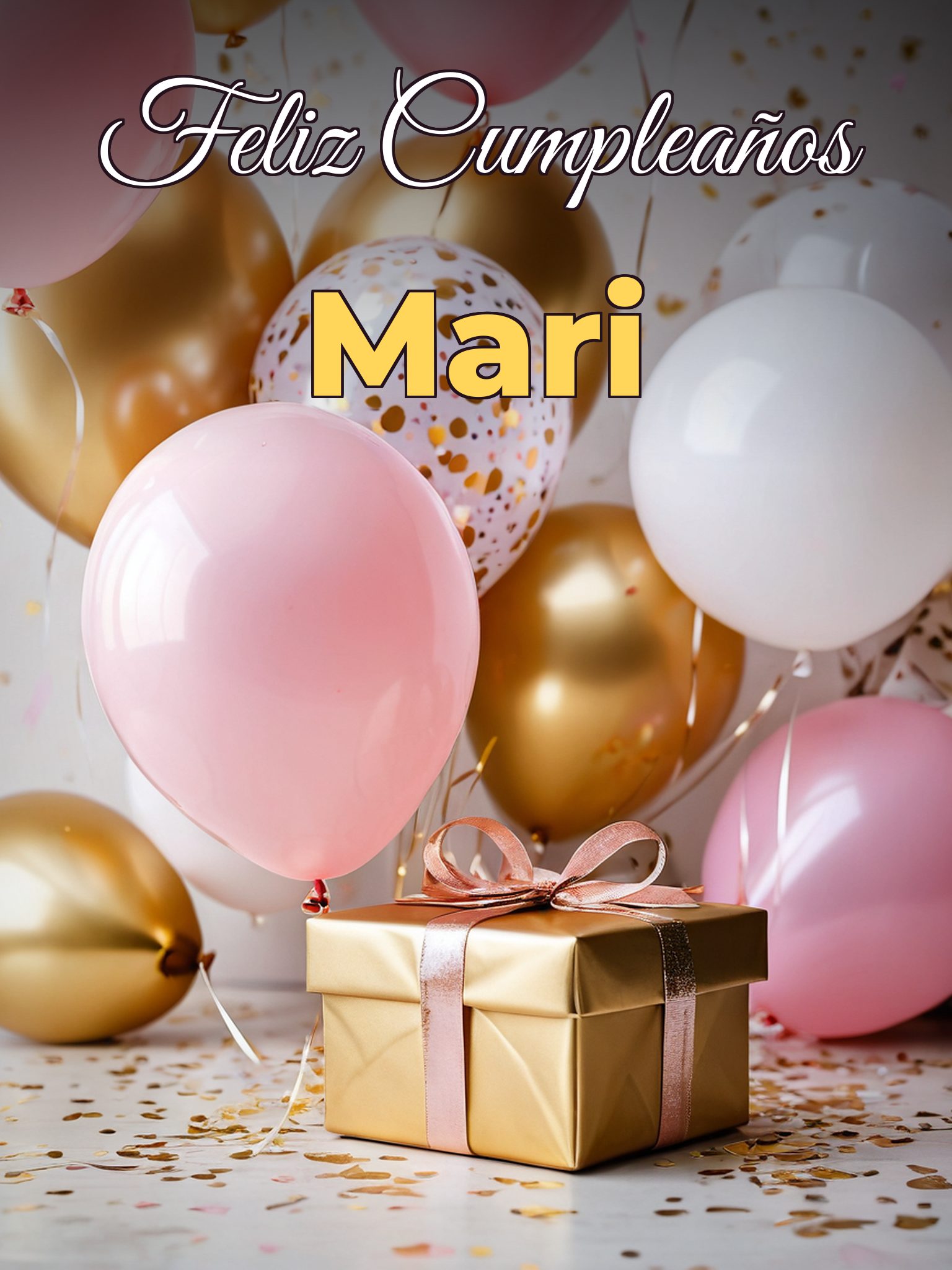 Feliz cumpleaños mari