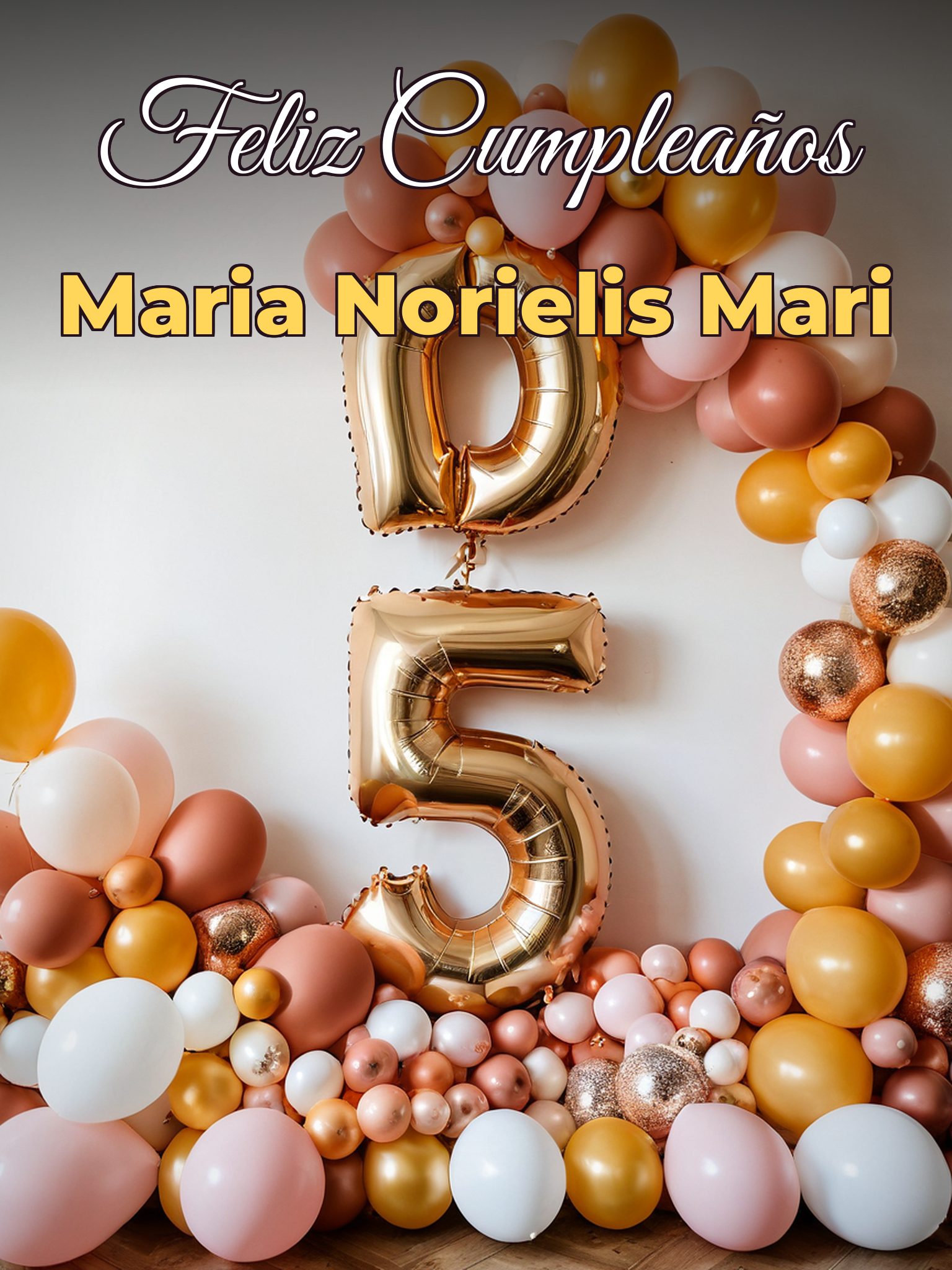 Feliz cumpleaños maria norielis mari