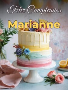 Feliz cumpleaños marianne