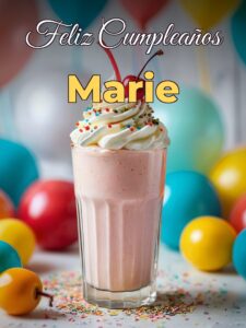 Feliz cumpleaños marie