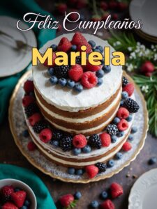 Feliz cumpleaños mariela