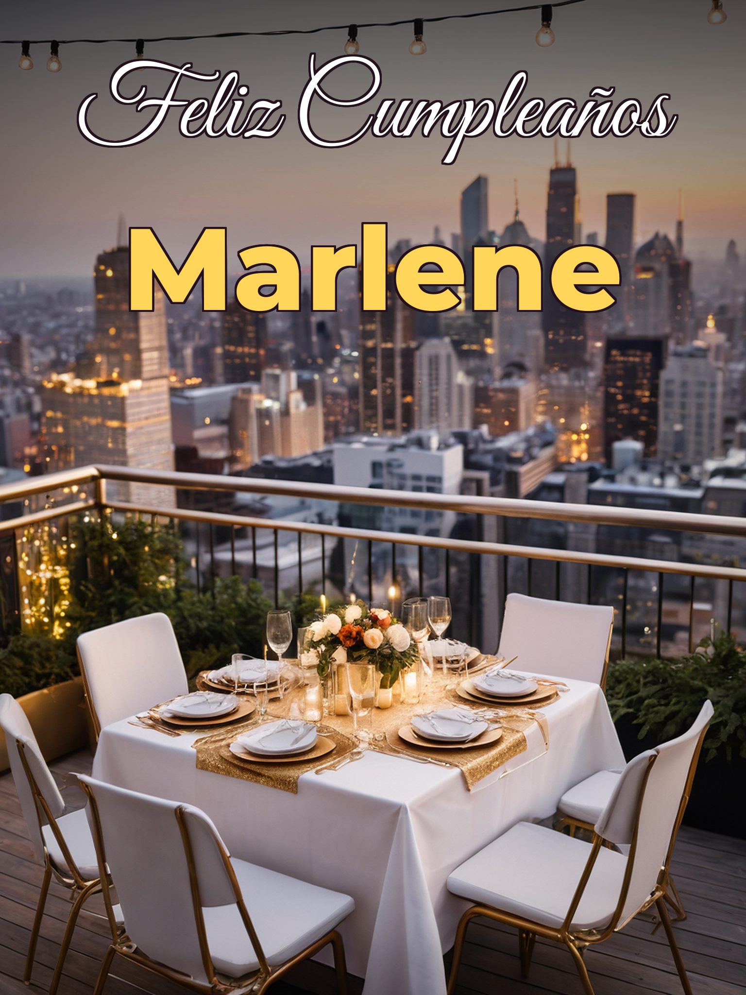 Feliz cumpleaños marlene