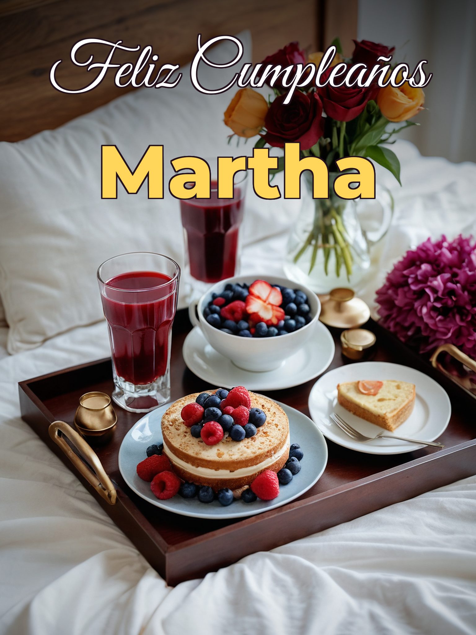 Feliz cumpleaños martha