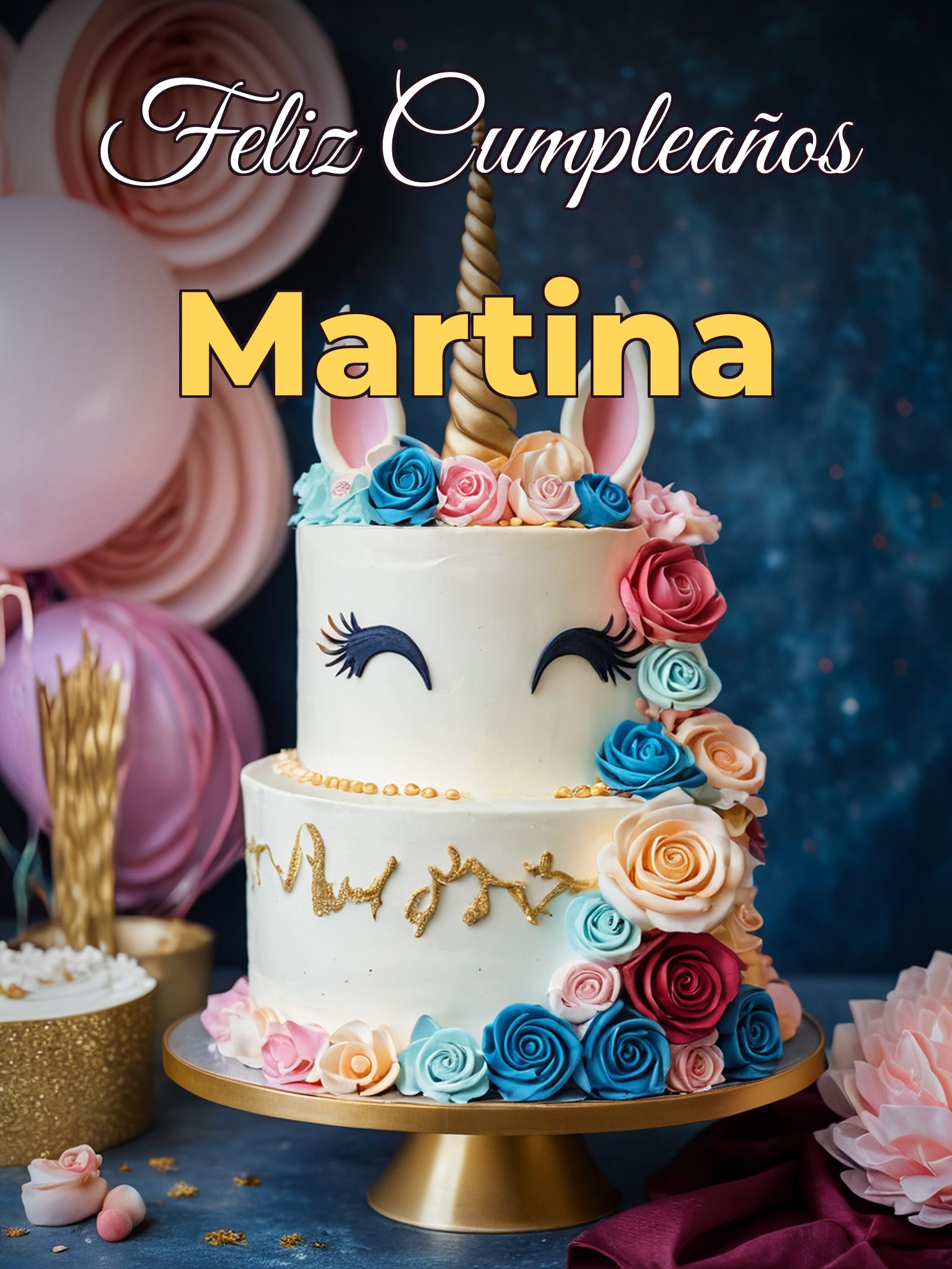 Feliz cumpleaños martina