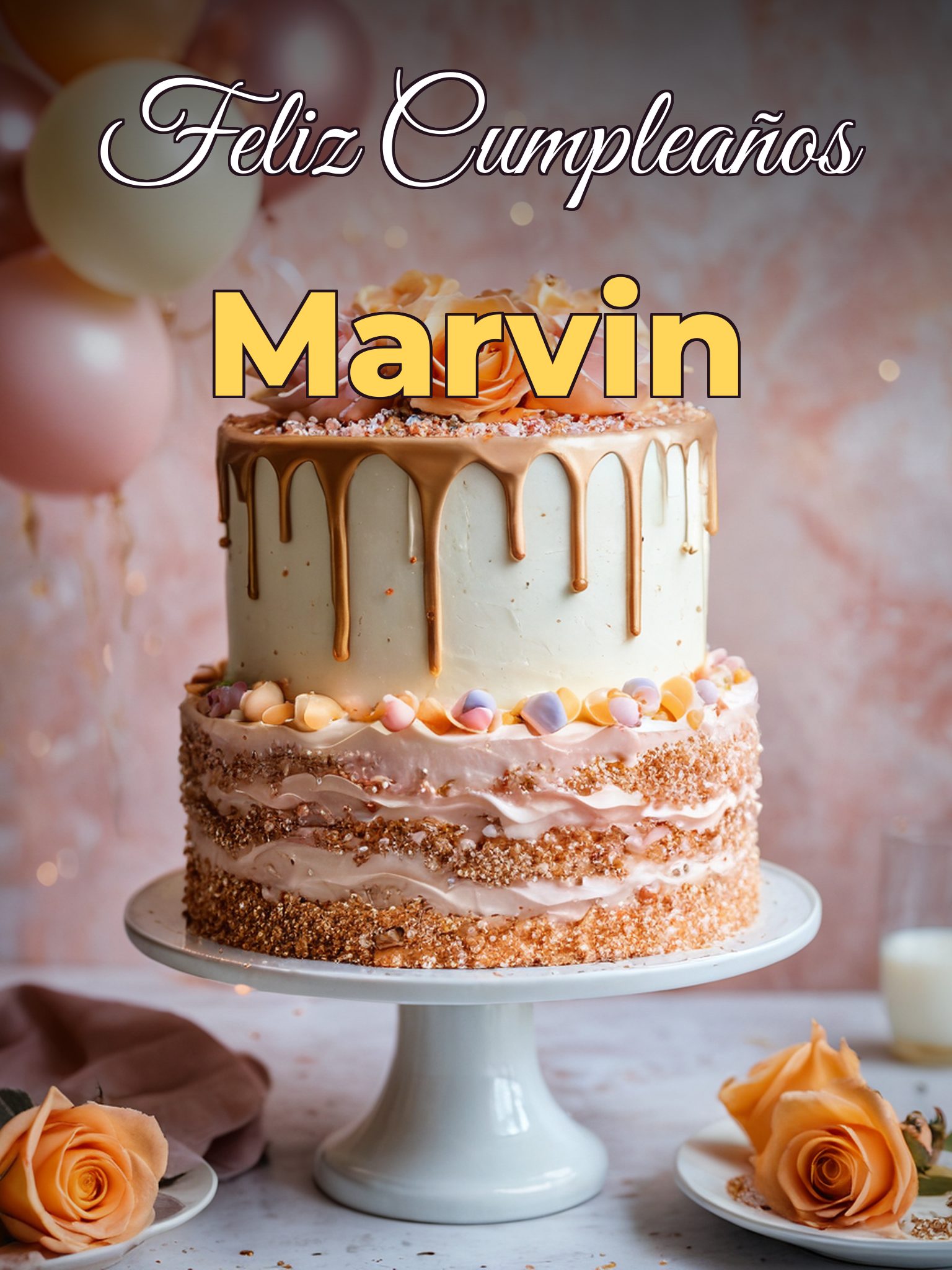 Feliz cumpleaños marvin