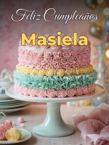 Feliz cumpleaños masiela