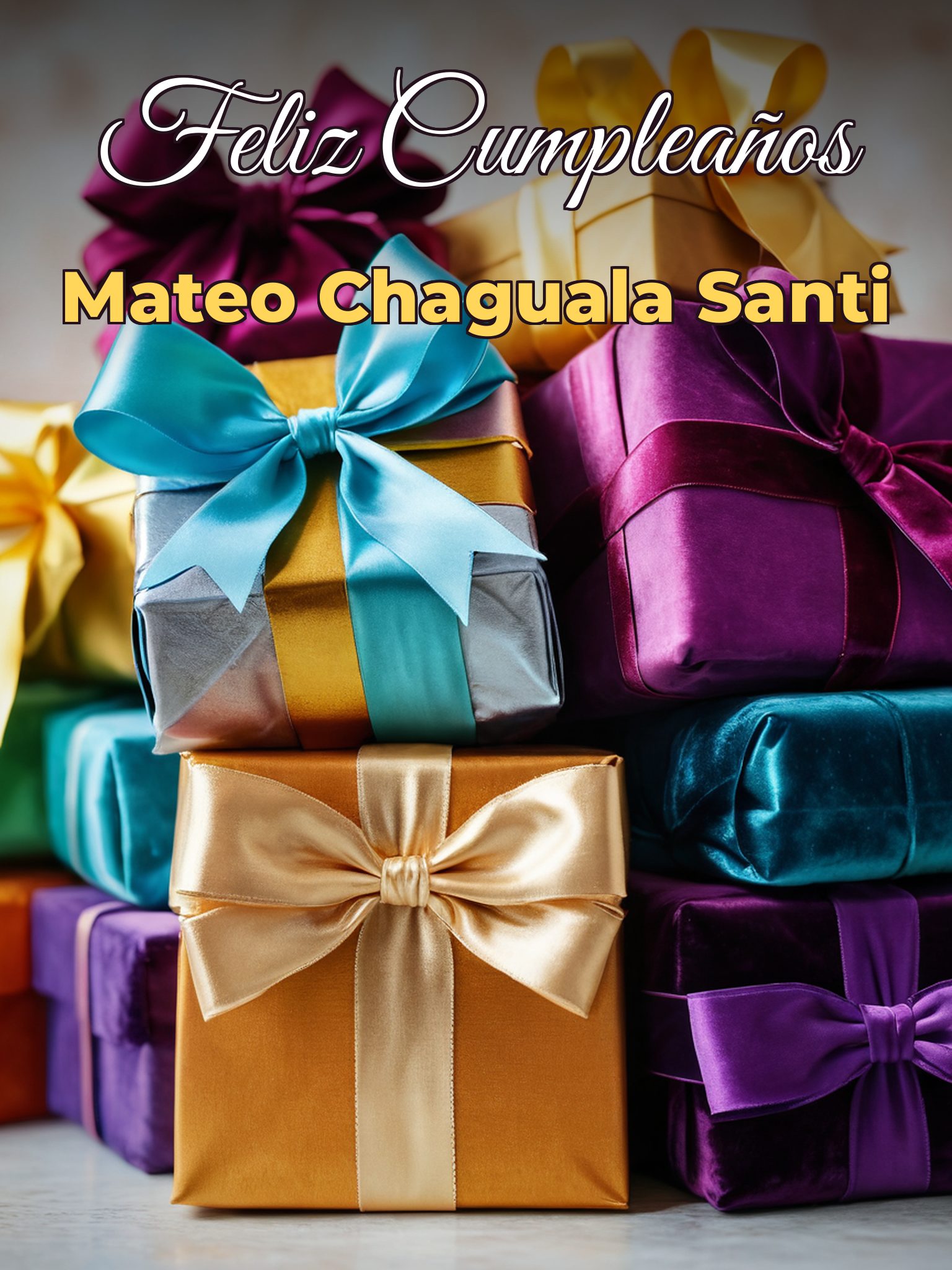 Feliz cumpleaños mateo chaguala santi