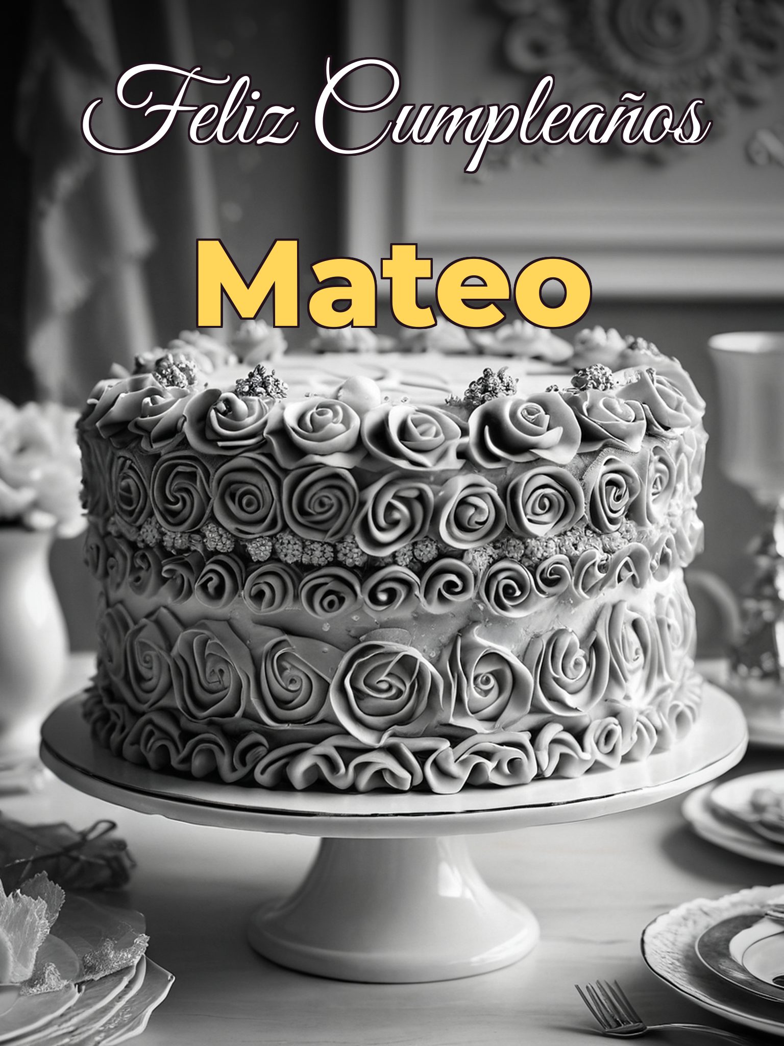 Feliz cumpleaños mateo