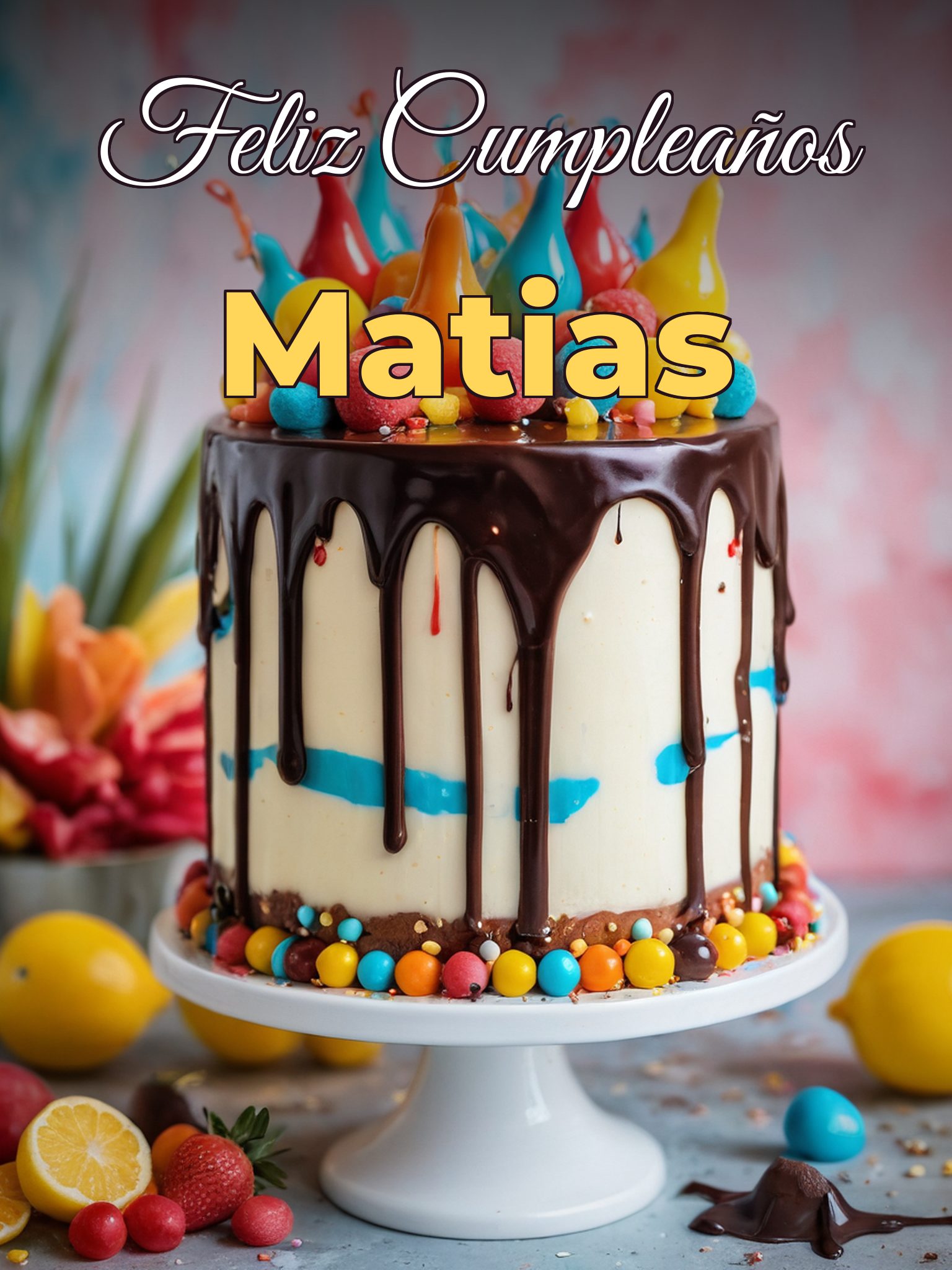Feliz cumpleaños matias