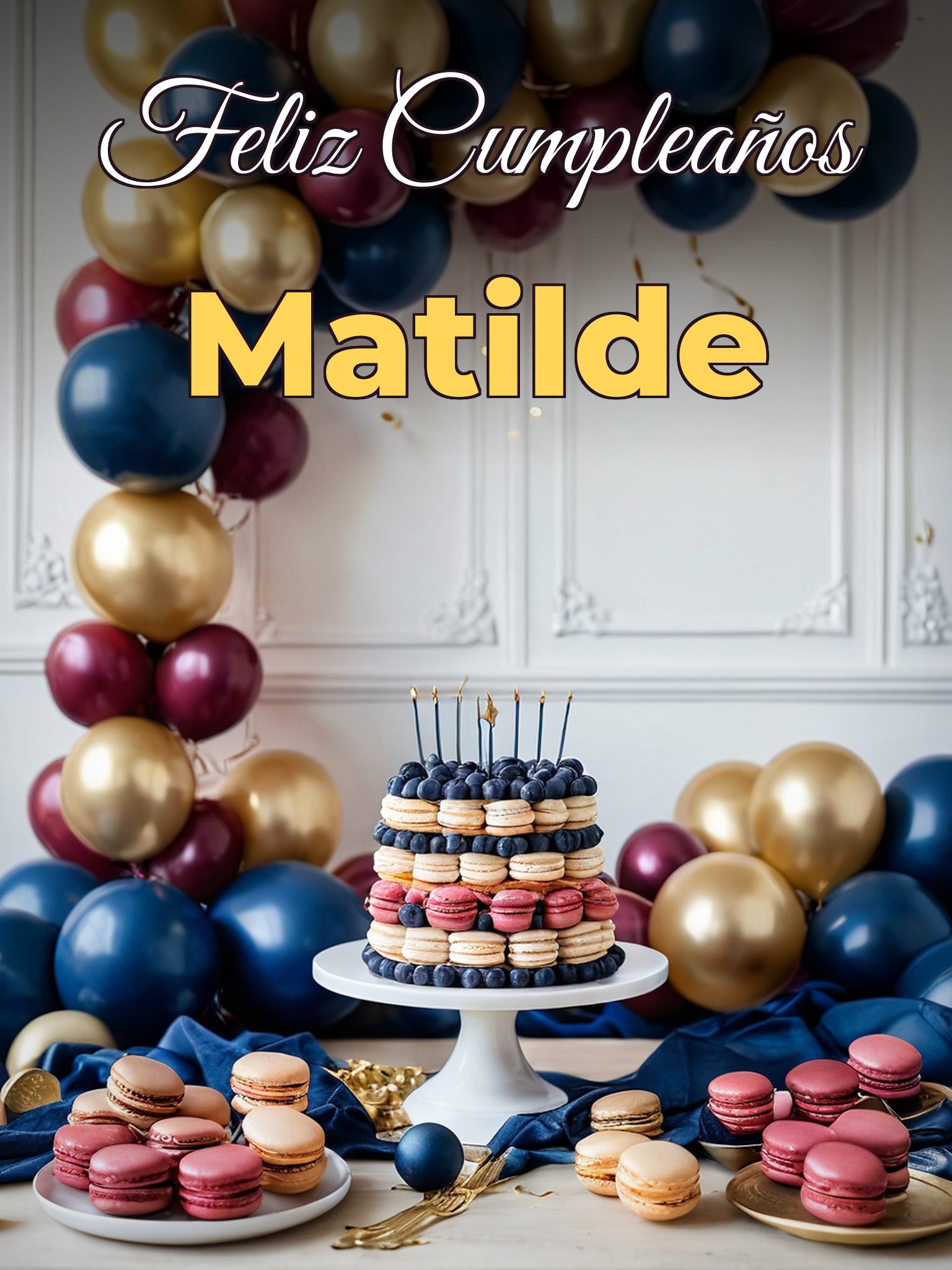 Feliz cumpleaños matilde