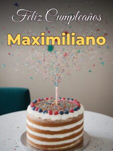 Feliz cumpleaños maximiliano