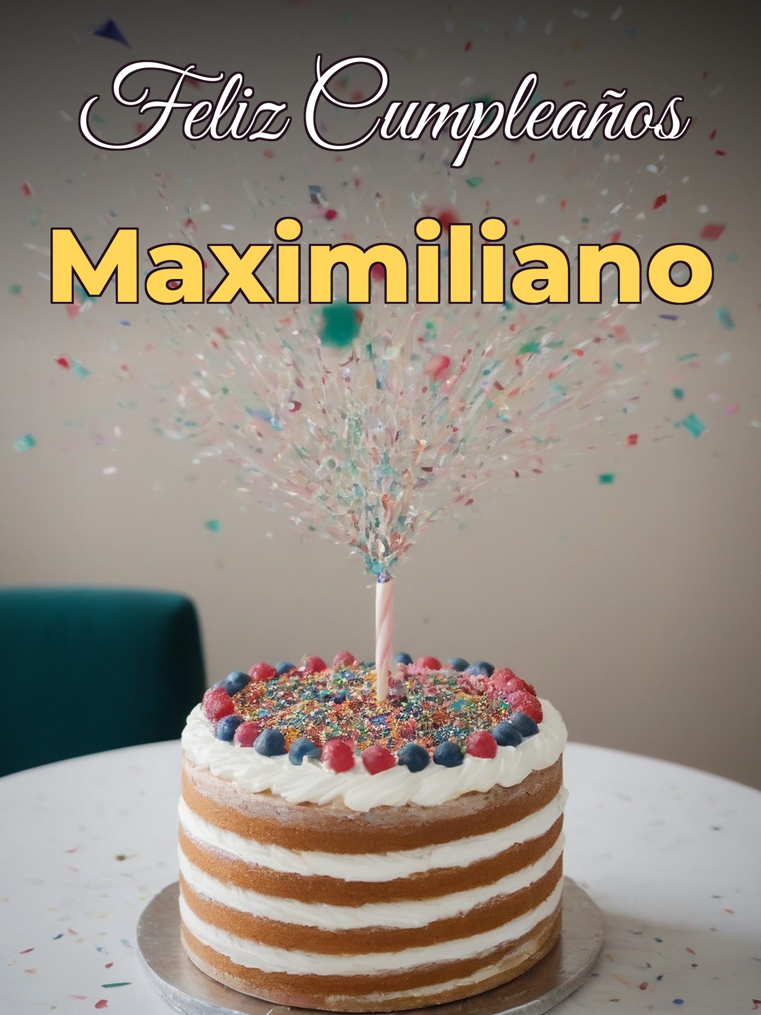 Feliz cumpleaños maximiliano